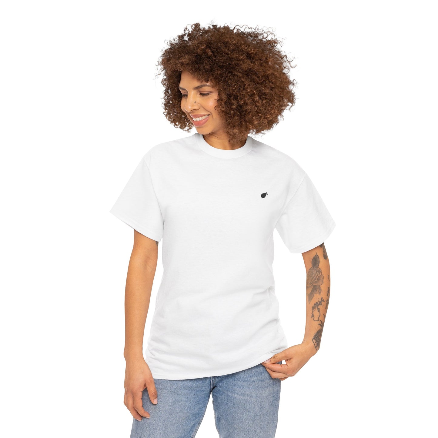 Unisex Premium Embroidered Kiwi - White T-Shirt (Free Shipping)