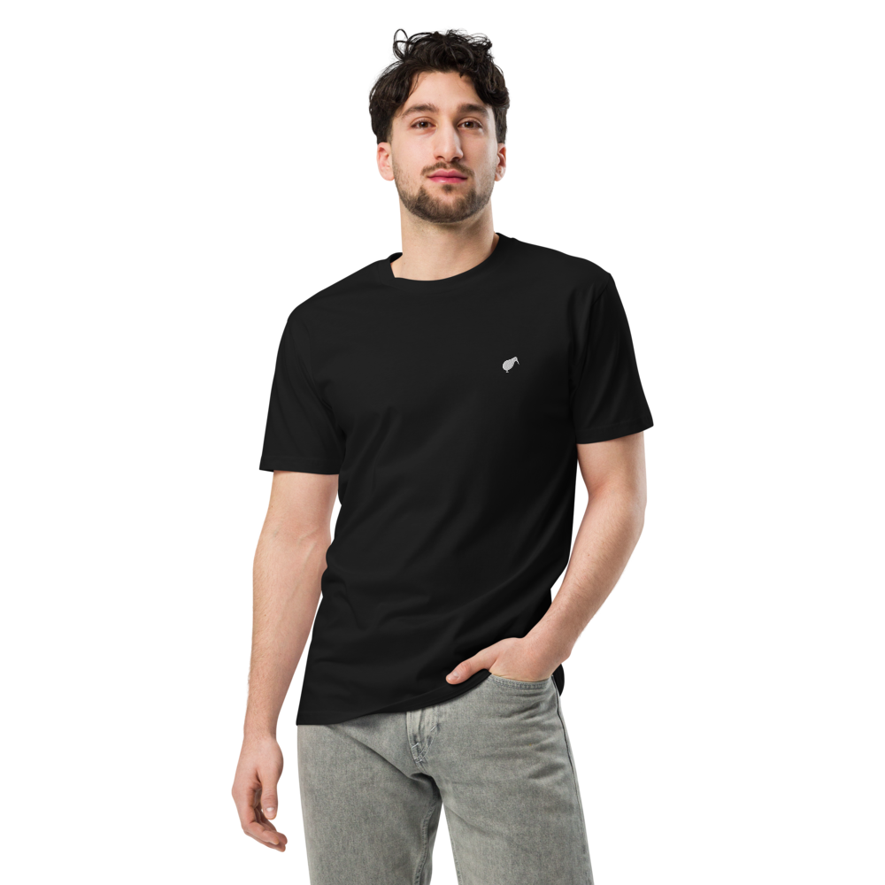 Unisex Premium Embroidered Kiwi - Black T-Shirt (Free Shipping)