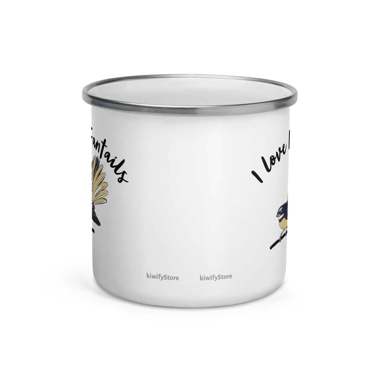 I Love Fantail - Enamel Mug