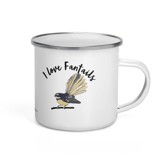 I Love Fantail - Enamel Mug